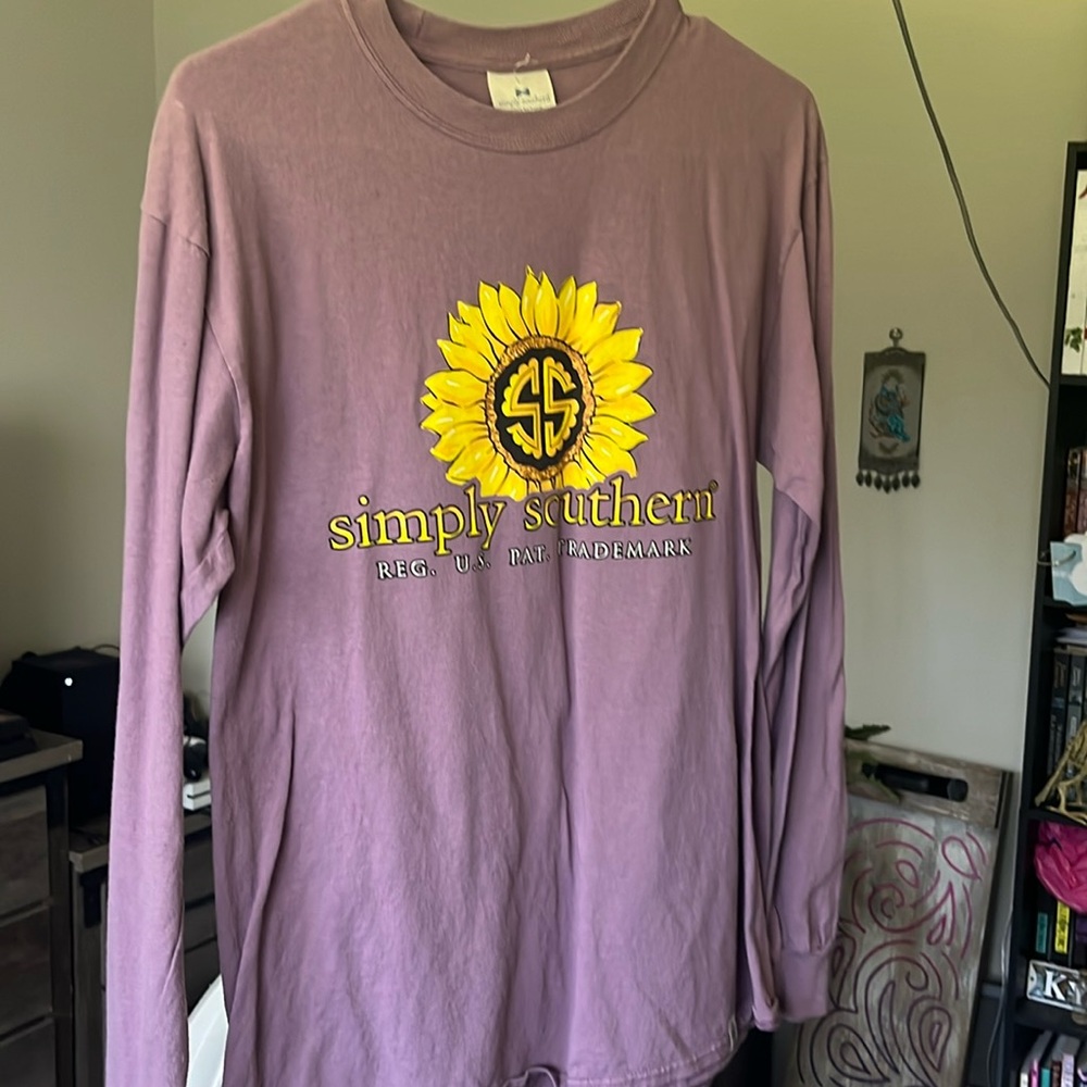 Simply southern purple long sleeve